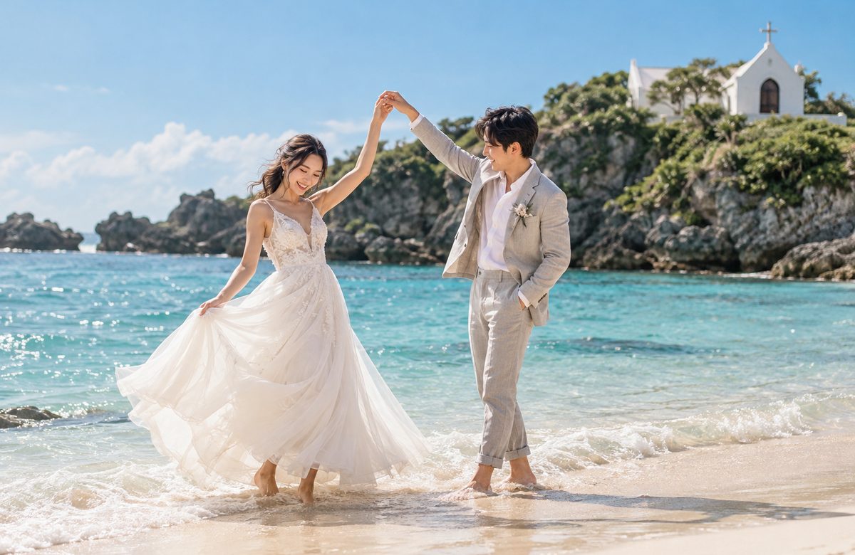 【海外婚紗】沖繩海島婚紗 3 天 2 夜｜攝影團隊隨行